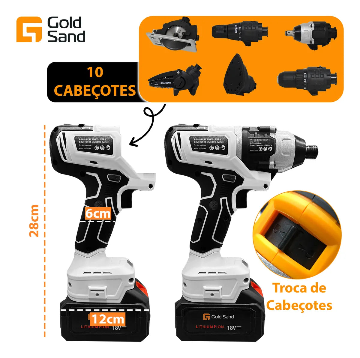 MALETA DE BRINDE - Kit Parafusadeira 10 em 1 - ÚLTIMAS UNIDADES (1 ANO DE GARANTIA)