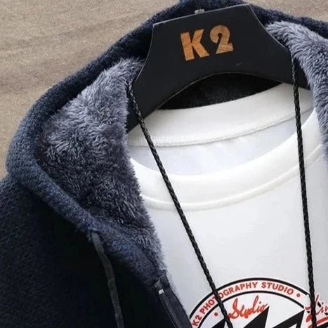 Casaco Masculino de Lã com Capuz - Estilo e Conforto