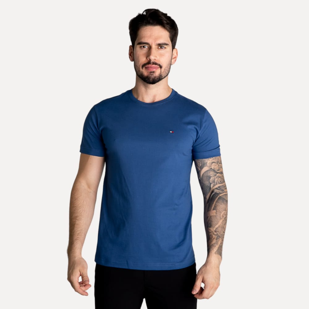 (Compre 3 Leve 5) Kit 5 Camisetas Tommy H + Pack com 3 Cuecas Boxer de Brinde