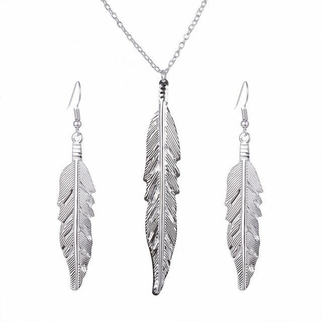 Conjunto de Jóias Colar Brinco e Anel