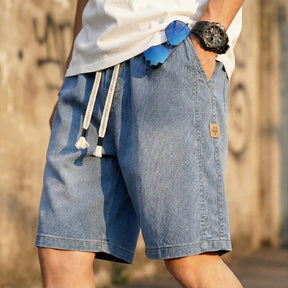 [Leve 4, Pague Só 2!] Bermuda Jeans Knox Masculina em Sarja de Algodão e Poliéster + BRINDES ( PREÇO DE ATACADO)