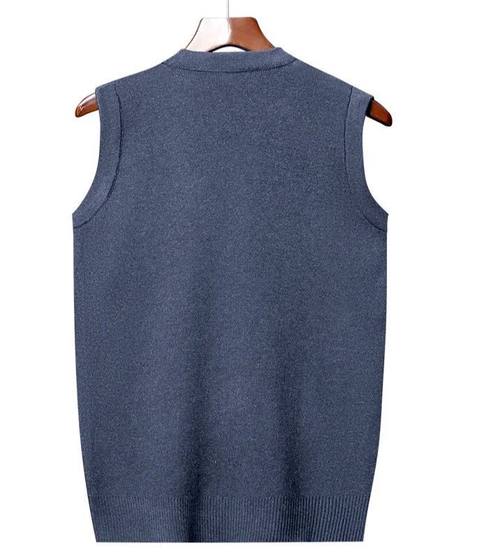 Colete Xadrez Masculino de Lã - Estilo e Conforto