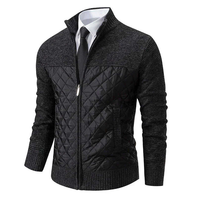 Jaqueta Masculina Patchwork - Cardigã Masculino - Outono/Inverno 2024
